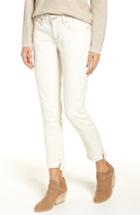 Women's Eileen Fisher Stretch Organic Cotton Slim Ankle Jeans - Ivory
