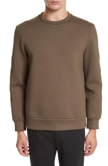 Men's Neil Barrett Military Insignia Sweatshirt - Green