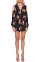 Women's Willow & Clay Floral Cold Shoulder Romper