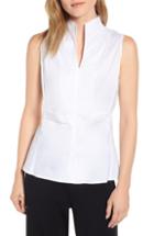 Women's Ming Wang Zip Neck Blouse