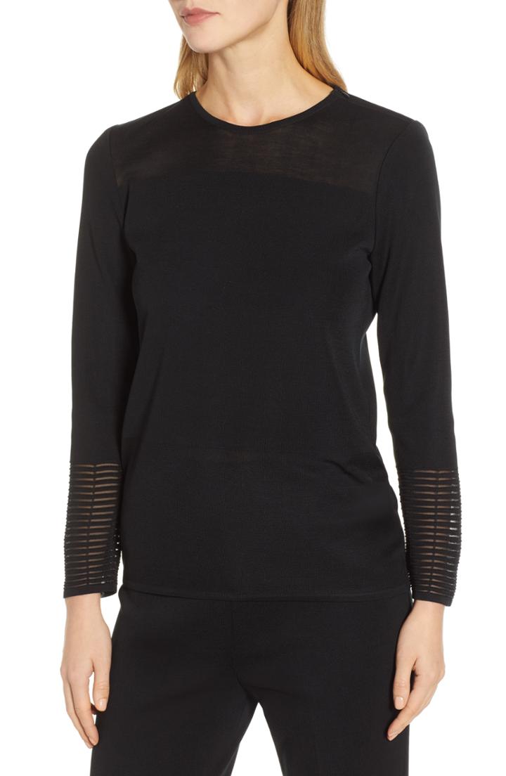 Women's Ming Wang Tunic Sweater - Black