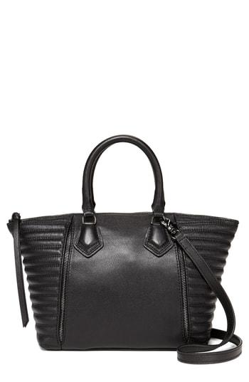 Botkier Small Leather Moto Satchel - Black