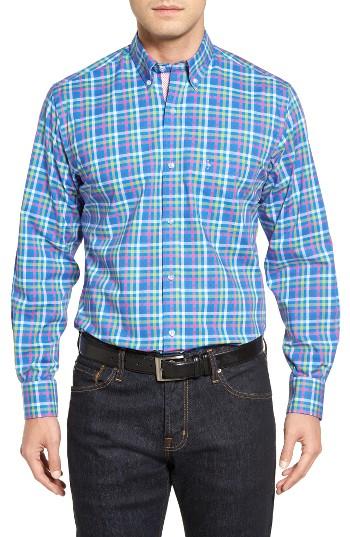 Men's Tailorbyrd Plum Check Sport Shirt