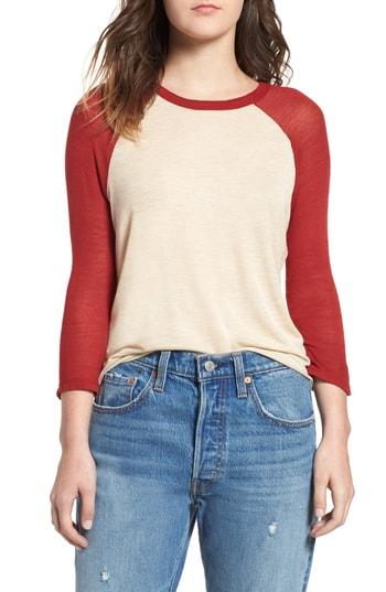 Women's Pst By Project Social T Baseball Tee - Beige
