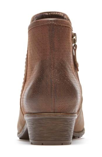 Women's Rockport Cobb Hill Gratasha Panel Bootie M - Brown