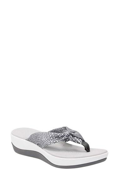 Women's Clarks Arla Glison Flip Flop M - Grey