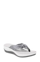 Women's Clarks Arla Glison Flip Flop M - Grey