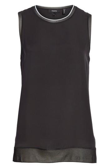 Women's Theory Lewie Silk Shell - Black