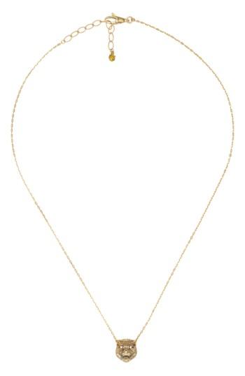 Women's Gucci Le Marche Feline Head Pendant Necklace