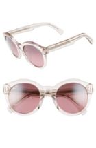Women's Maui Jim Jasmine 51mm Polarizedplus2 Round Sunglasses - Crystal Pink/ Maui Rose