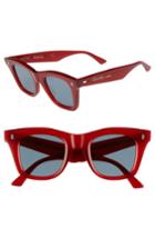 Women's Celine 46mm Square Sunglasses - Opal Red