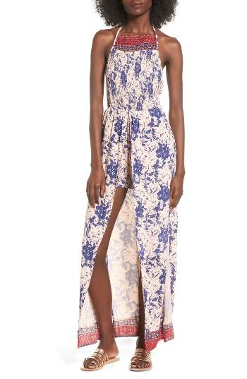 Women's Angie Walk Through Halter Romper - Ivory