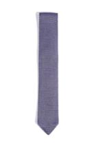 Men's Hook + Albert Solid Knit Silk Tie, Size - Purple