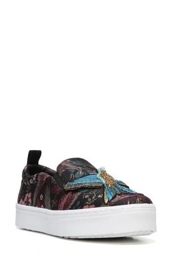 Women's Sam Edelman Leila Bird Embellished Platform Sneaker M - Black