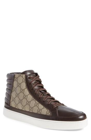 Men's Gucci 'common' High Top Sneaker Us / 8uk - Beige