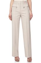 Women's Reiss Miller High Waist Wool Blend Trousers Us / 4 Uk - Beige