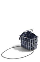 Topshop Mona Velvet Basket Bag -