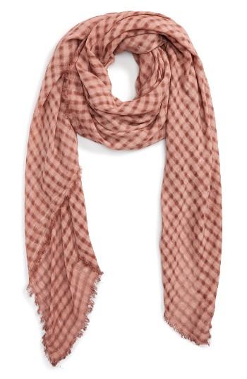 Women's Bp. Woven Check Square Scarf