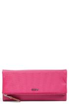 Women's Tumi Continental Flap Tech Wallet - Pink