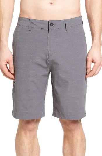 Men's Quiksilver Slub Amphibian Hybrid Shorts - Black