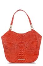 Brahmin Melbourne Marianna Leather Tote - Red