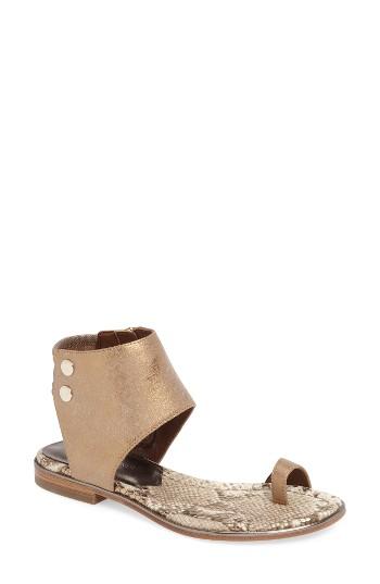 Women's Donald J Pliner Lorel Cuff Sandal M - Metallic