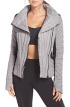 Women's Blanc Noir Motion Panel Down Puffer Jacket - Grey