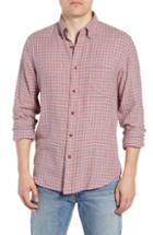 Men's Faherty Pacific Check Organic Cotton Sport Shirt, Size - Red