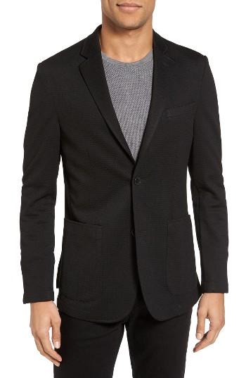 Men's Vince Camuto Slim Fit Stretch Knit Blazer, Size - Black