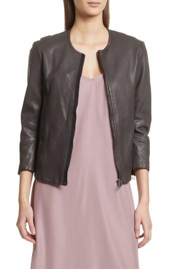 Women's Atm Anthony Thomas Melillo Leather Moto Jacket - Brown