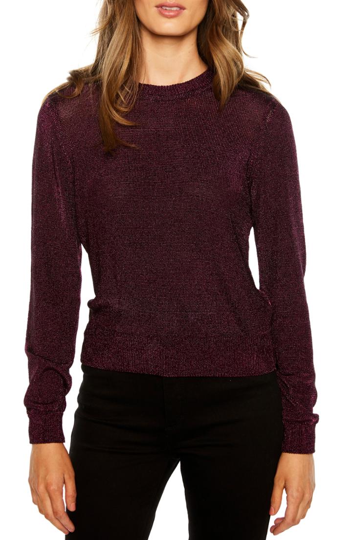 Women's Bardot Metallic Sweater