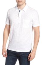 Men's Faherty Heather Polo, Size - White