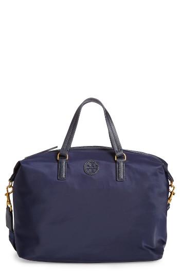 Tory Burch Scout Nylon Satchel - Blue