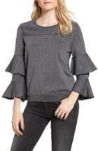 Women's Parker Jayla Ruffle Sleeve Sweater - Grey