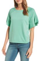 Women's Caslon Ruffle Sleeve Sweatshirt - Green
