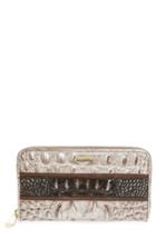 Women's Brahmin Suri Leather Zip Around Wallet - Brown