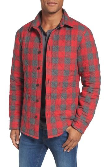 Men's Nordstrom Men's Shop Quilted Shirt Jacket - Red