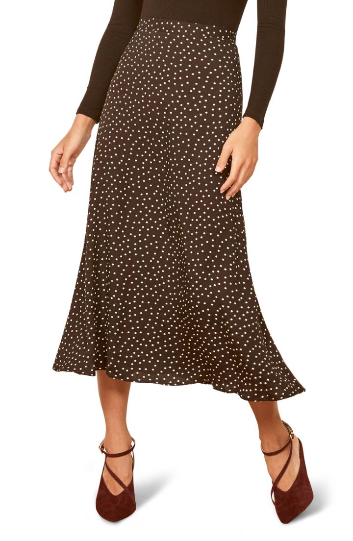 Women's Reformation Bea Skirt - Black
