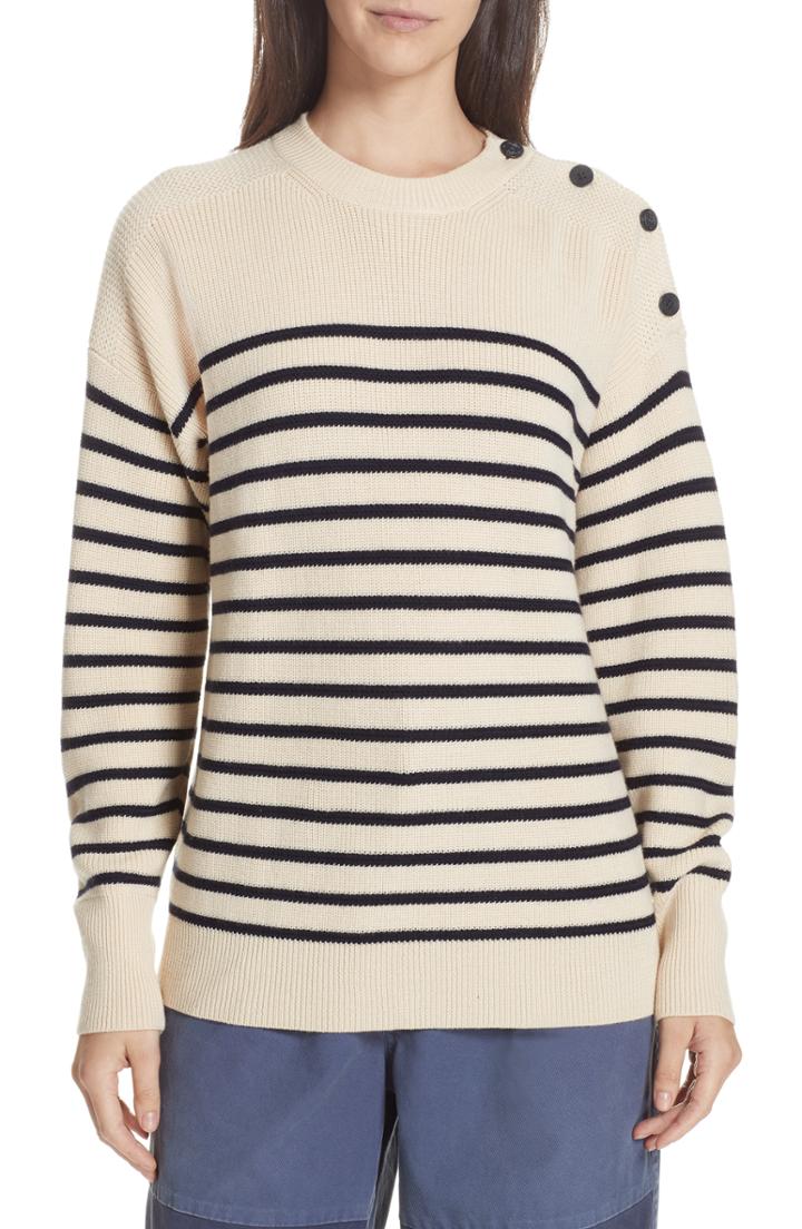 Women's Polo Ralph Lauren Stripe Wool Sweater