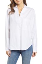 Women's Bishop & Young Poplin Tunic Top - White