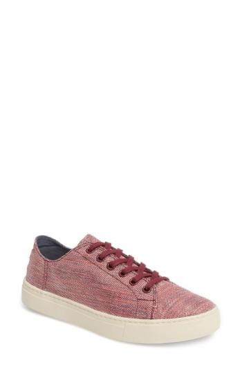Women's Toms Lenox Sneaker .5 M - Red