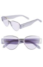 Women's Vow London Dahlia 55mm Cat Eye Sunglasses - Lilac Glitter/ Lilac