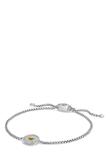 Women's David Yurman 'cable Collectibles' Heart Station Bracelet With Diamonds