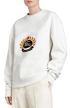 Women's Burberry Vintage Crest Sweatshirt, Size - Ivory