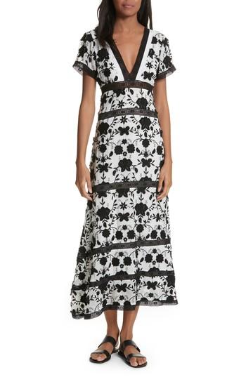 Women's Joie Fusca Floral Print Maxi Dress - Black