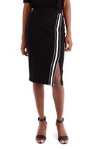 Women's Universal Standard For J.crew Track Stripe Slit French Terry Skirt