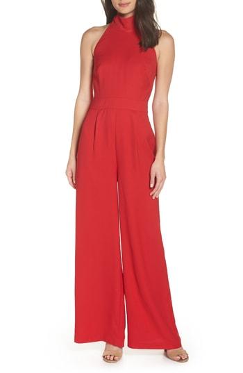 Women's Chelsea28 Tie Back Jumpsuit - Red