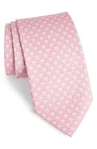Men's Salvatore Ferragamo Favola Print Silk Tie, Size - Pink