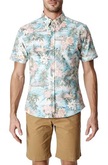 Men's 7 Diamonds Next Escape Woven Shirt - Blue