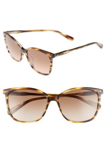 Women's Bobbi Brown The Lara 56mm Cat Eye Sunglasses - Brown